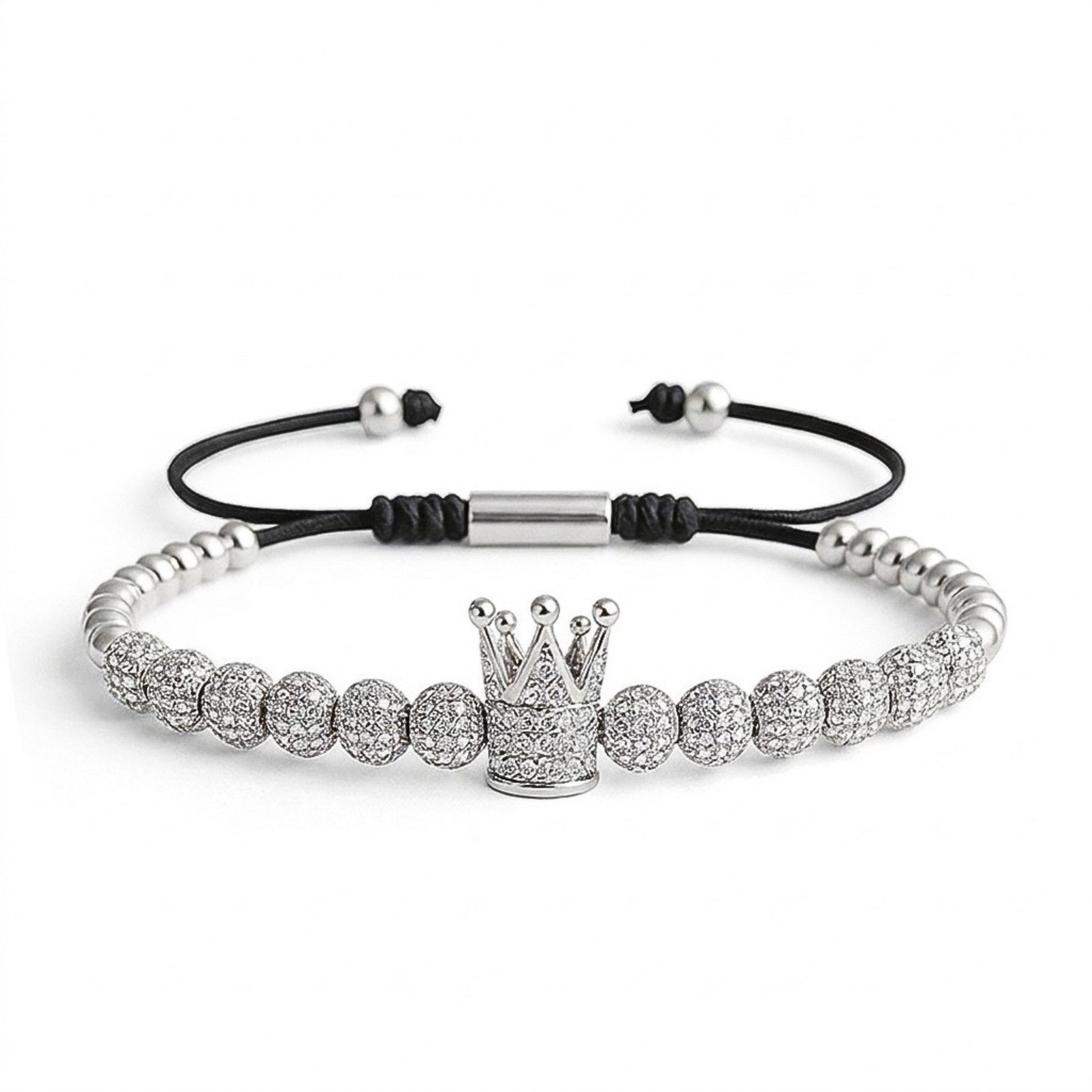 Edelstahlarmband Set Edelstahlarmband SET Herren "ROYAL KING" vergoldet - Set 4-Armbänder