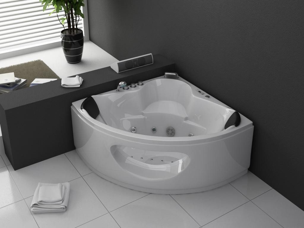 PureHaven Whirlpool 138x138 cm mit Heizung, Lichttherapie & Bluetooth-Soundsystem