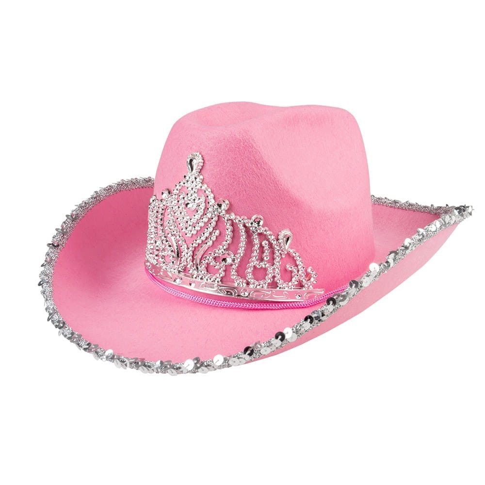 Boland Kostüm Cowboyhut Glimmer rosa
