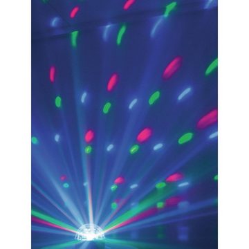 EUROLITE Discolicht LED Kugel-Strahleneffekt BC-6- 360° Raumeffekt Spiegelkugel - 5farbig, RGBWA (rot, grün, blau, weiß, amber)