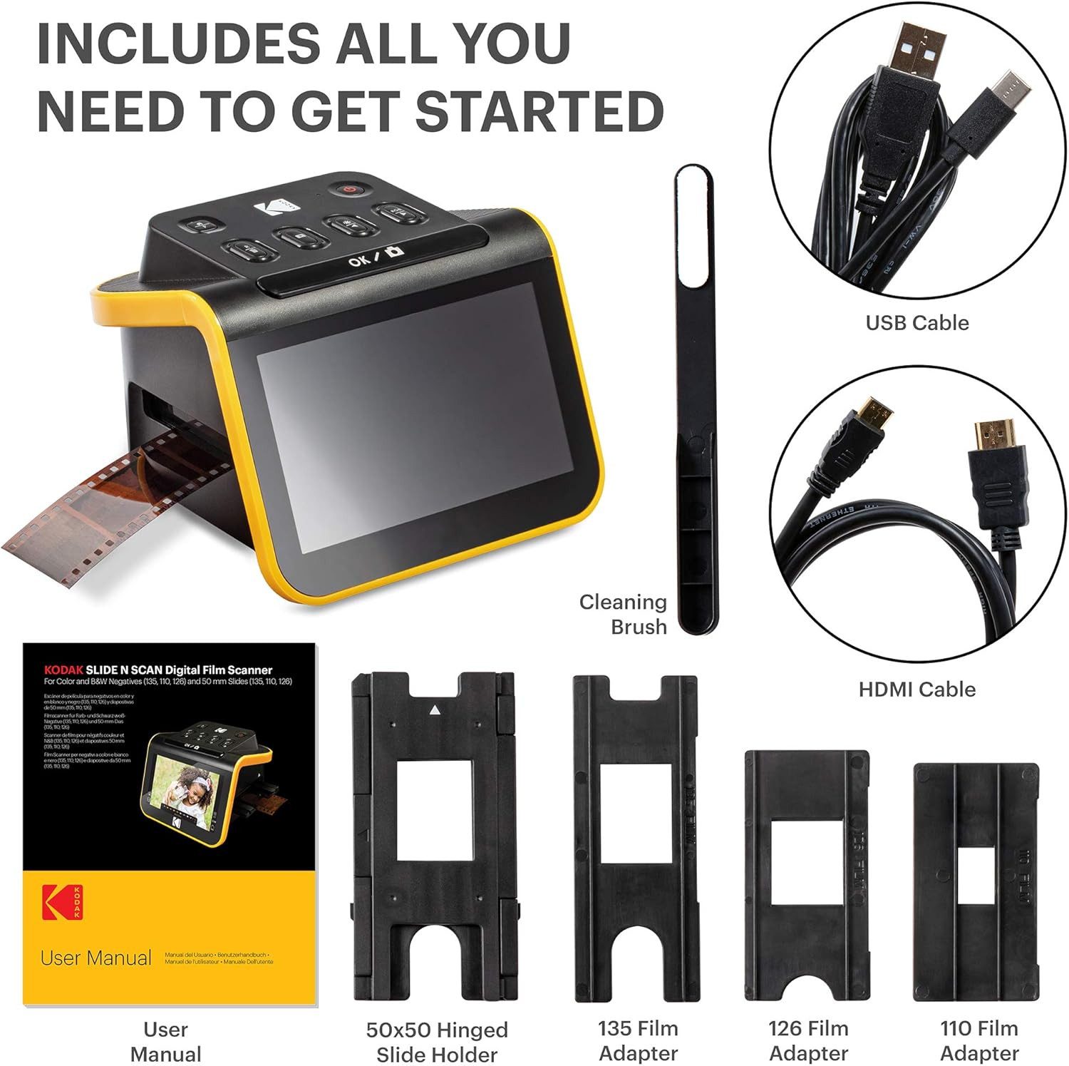 Kodak KODAK Slide N SCAN Film und Slide Scanner mit 5 Zoll LCD-Bildschirm Dia/Negativ -Scanner – Bild 4 von 5