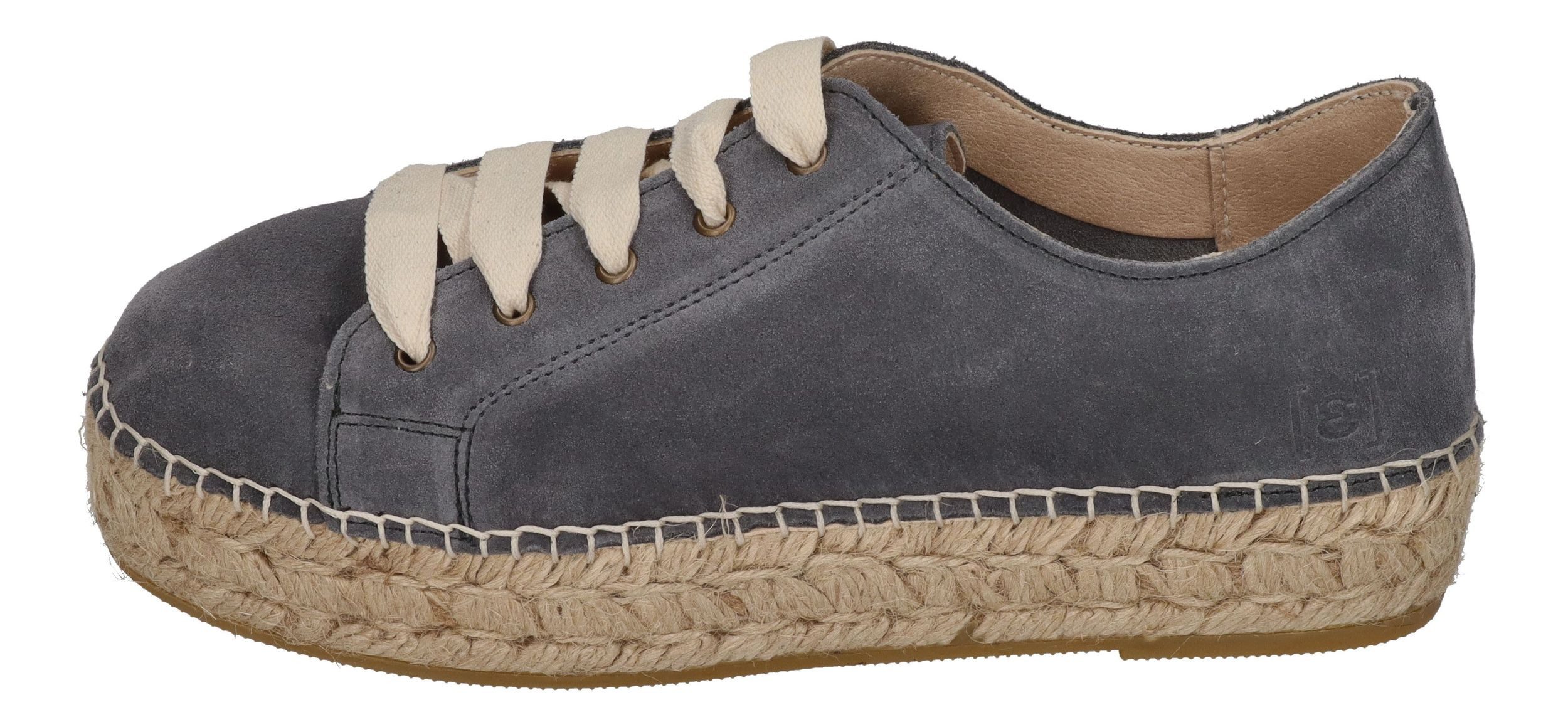 espadrij l´originale BASKET VELOUR Espadrille Asphalt