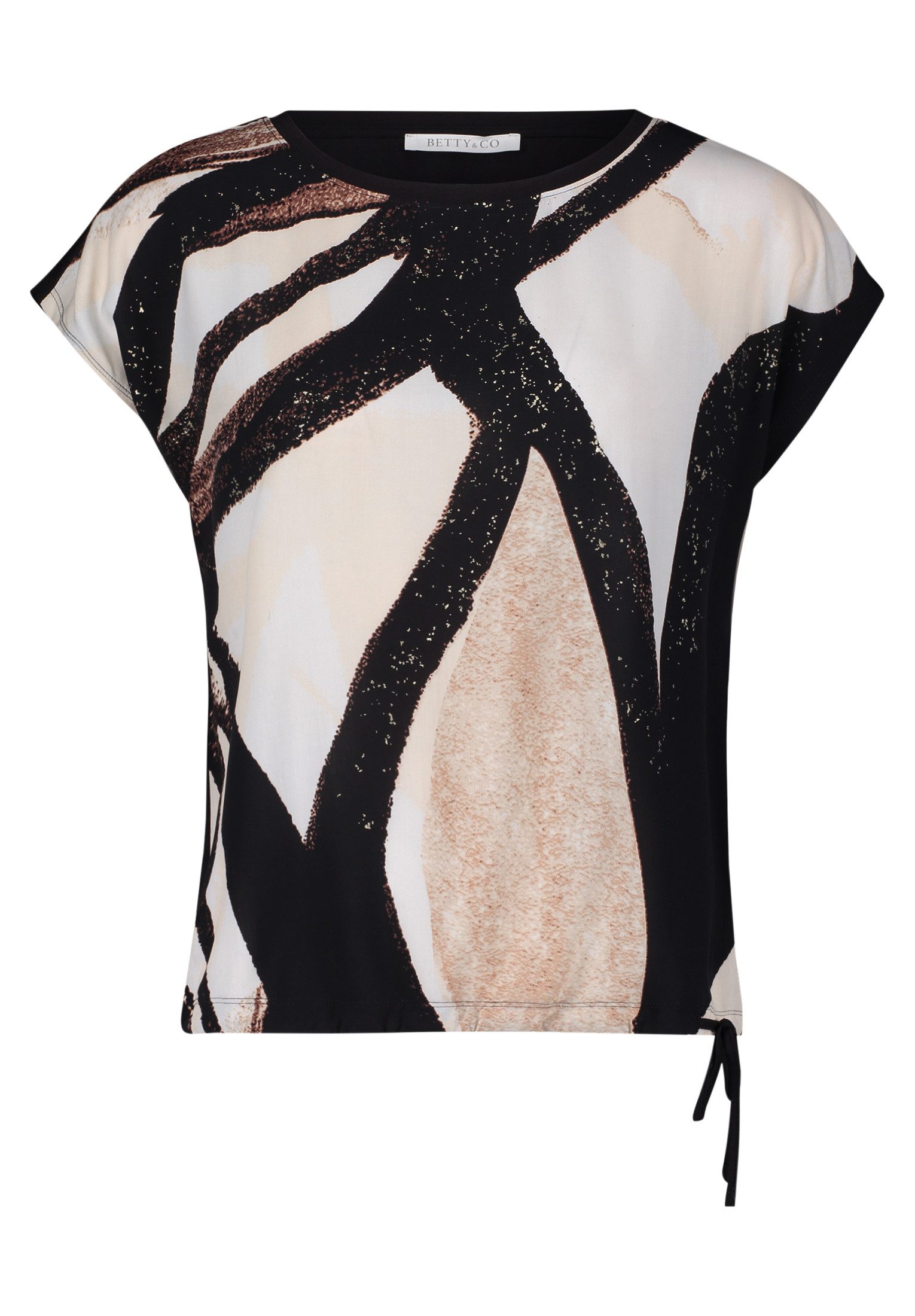 Betty&Co Kurzarmshirt Damen Casual-Shirt mit Print (1-tlg) Druck günstig online kaufen