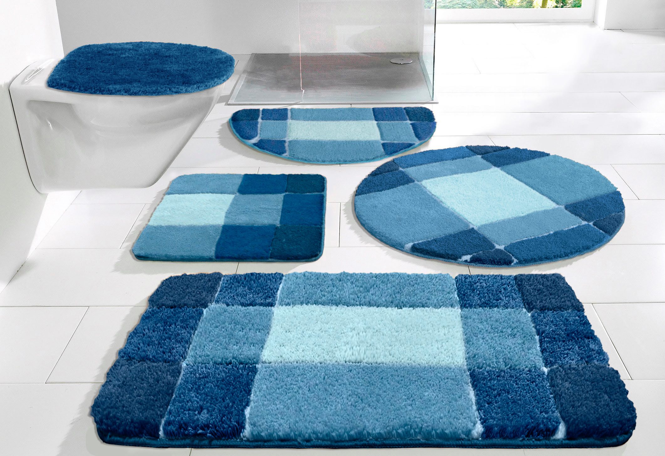 my home Badematte Pia, Badvorleger, Badezimmer Teppich, Höhe 20 mm, rutschh günstig online kaufen