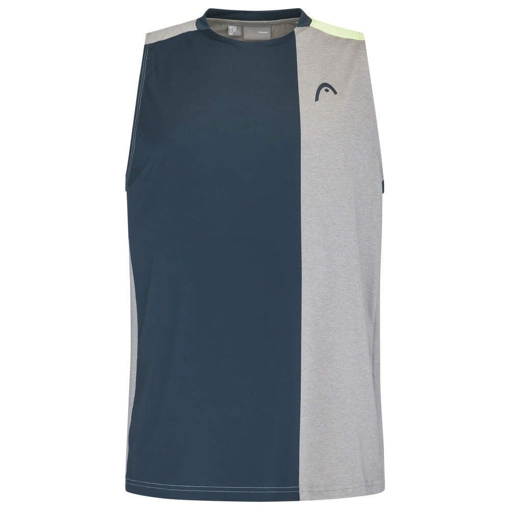 Head Tanktop Tennis-Padel Tank Top (Mesh-Einsätze) grau/blau/hellgrün Herren