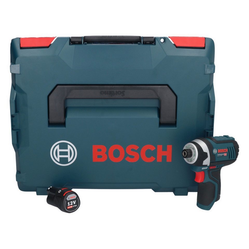 Thumbnail - Bosch Professional Akku-Schlagschrauber GDR 12V-105 Professional Akku Drehschlagschrauber 12 V 105 Nm 1/4" +