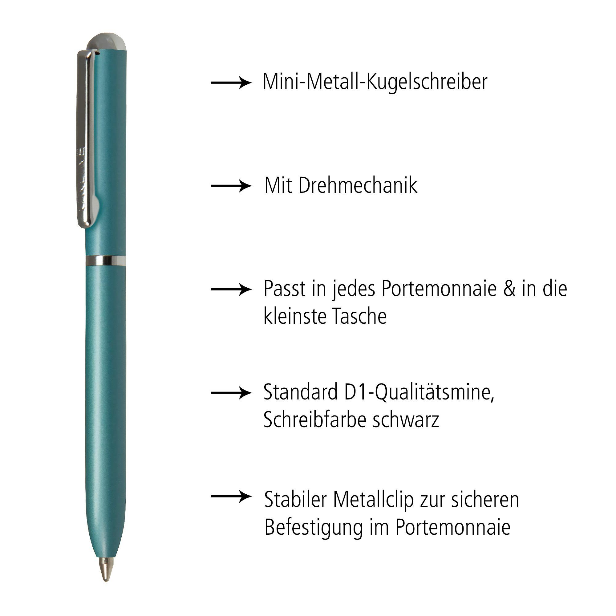 Thumbnail - Online Pen Kugelschreiber Mini Portemonnaie Drehkugelschreiber, incl. Standard D1-Qualitätsmine, schwarzschreibend