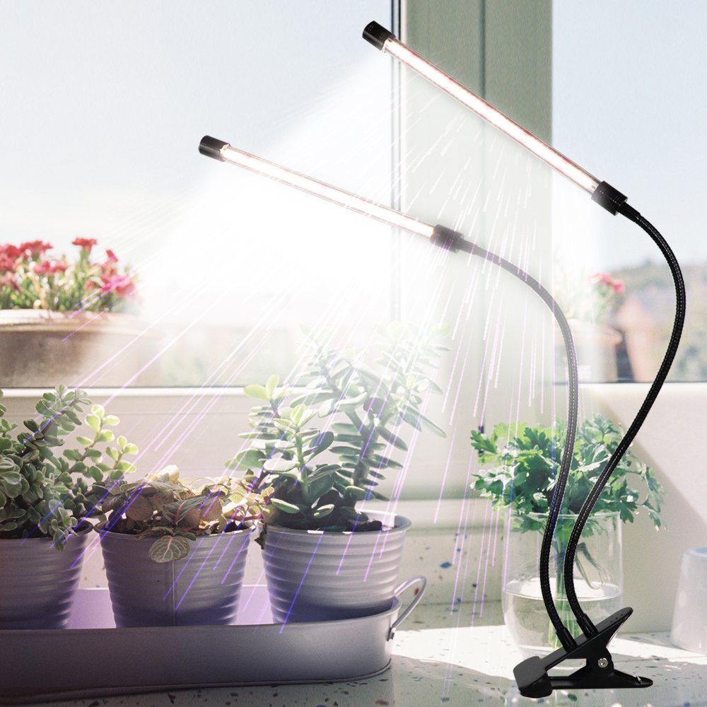 Rosnek Pflanzenlampe 2/3/4 Kopf,Vollspektrum,Clip-On,USB,für Blumen Gemüse günstig online kaufen