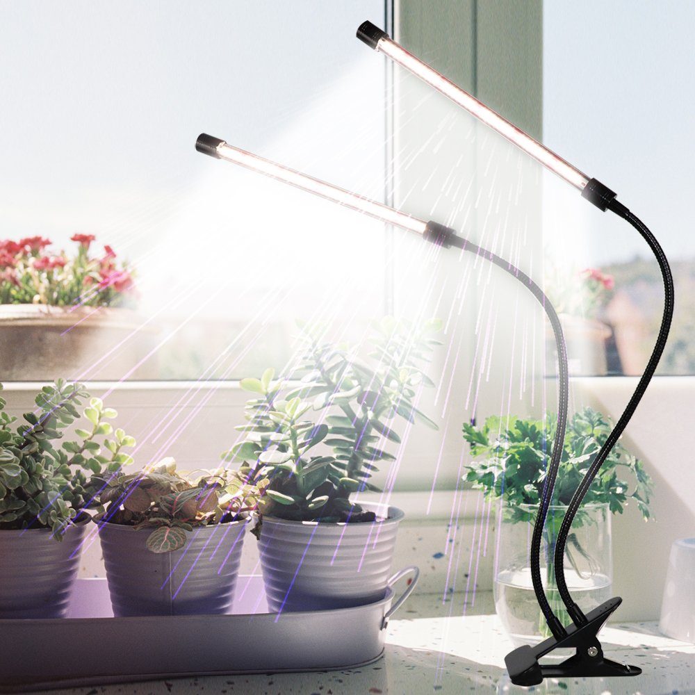 2/3/4 Kopf LED Pflanzenlampe Vollspektrum Grow Light Lamp für Garten Pflanzen 
