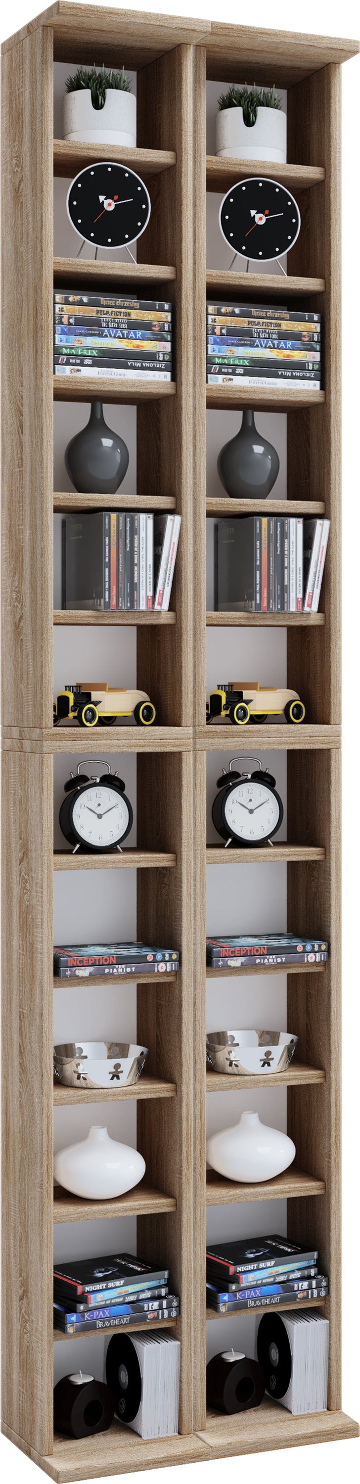 VCM CD-Regal Holz CD DVD Stand günstig online kaufen