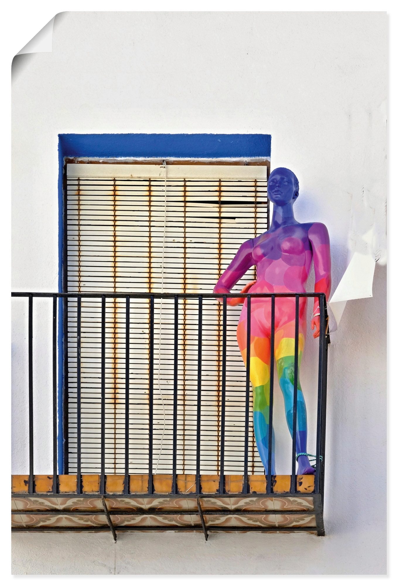 Artland Wandbild Regenbogen Schaufensterpuppe, Arrangements (1 St), als Alubild, Leinwandbild, Poster, Wandaufkleber in verschied. Größen