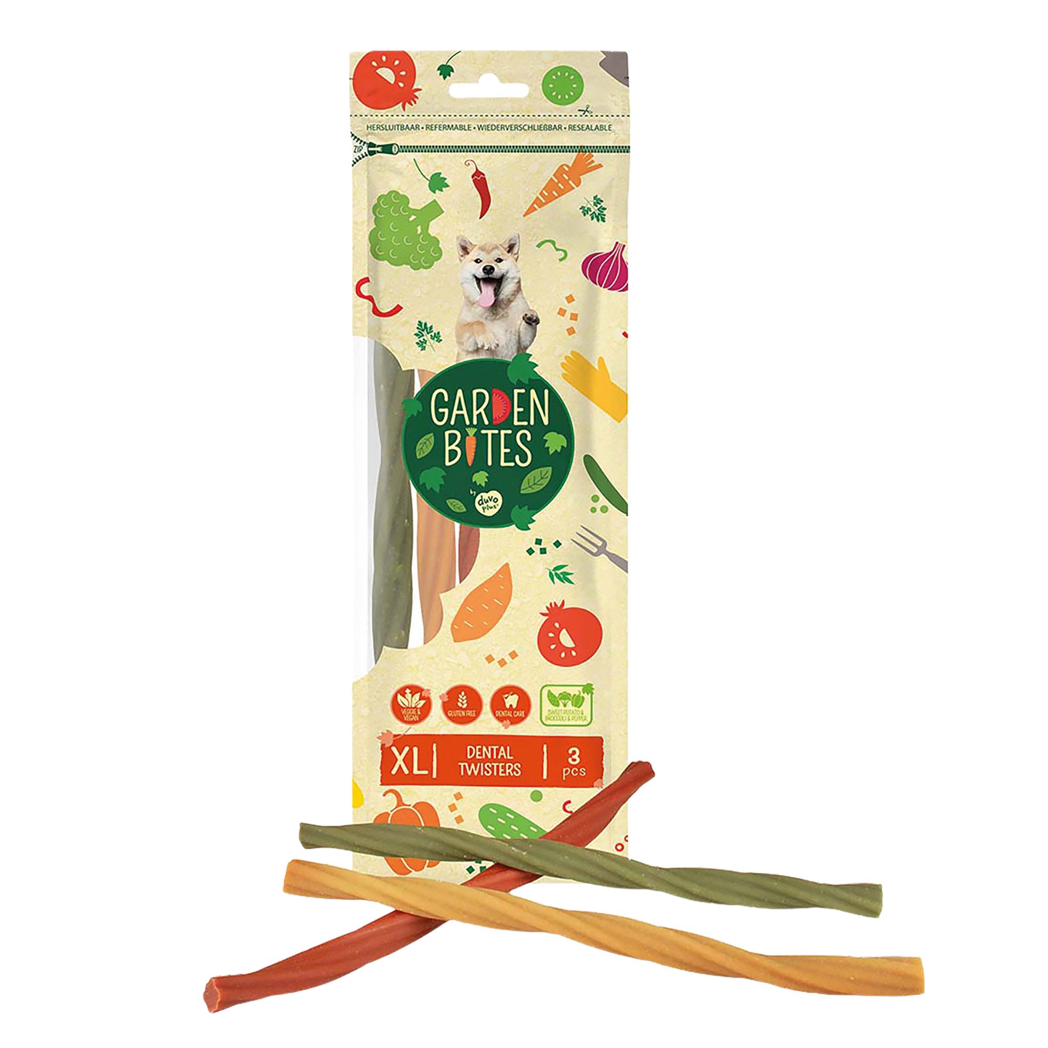 Laroy Group Hunde-Kausnack, Garden Bites Dental Twisters, Ergänzungsfutter für: Hunde, Zahnpflege