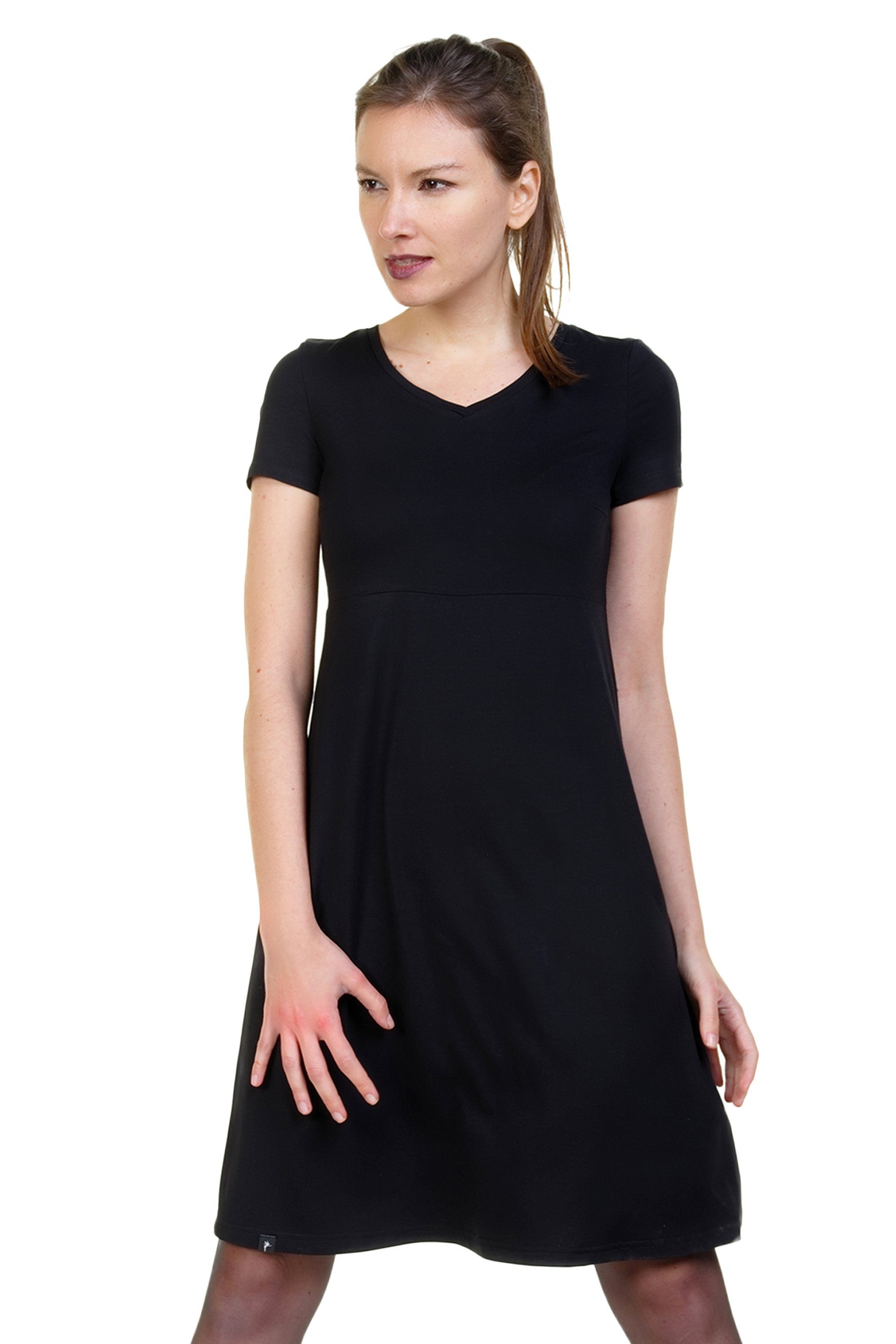 A-Linien-Kleid Lillie Kleid kurzarm A Linien Sommerkleid by 3Elfen