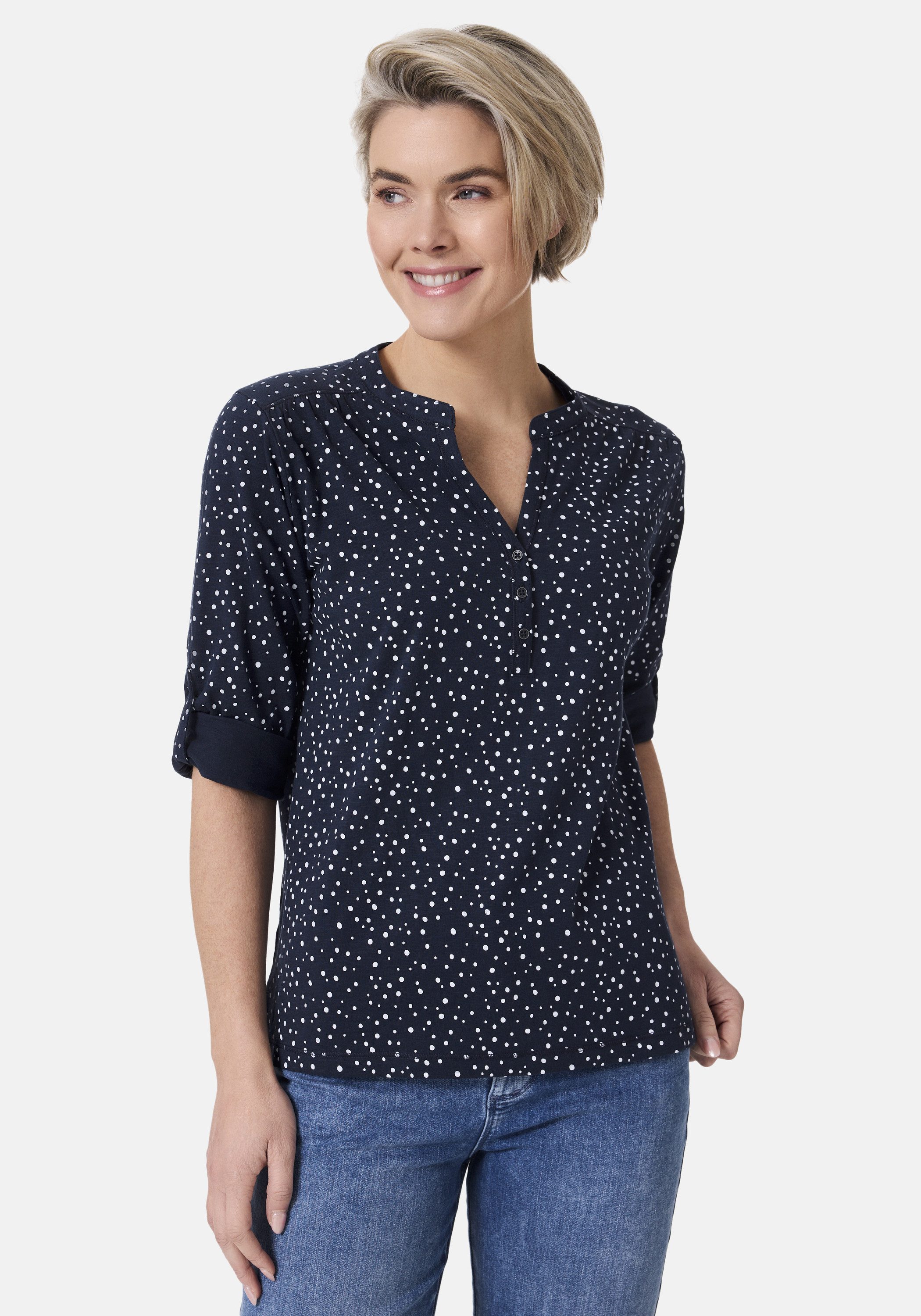 STOOKER WOMEN 3/4-Arm-Shirt MARIE Print Shirt Bluse 3/4-Arm Regular Fit Shi günstig online kaufen