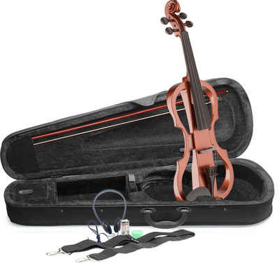 Stagg E-Violine EVN X-4/4 VBR 4/4 E-Violin Set mit Violinburst Violine, Softcase un...