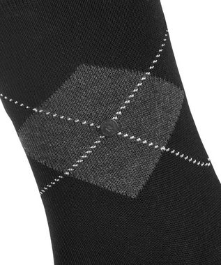 Burlington Socken Black Argyle