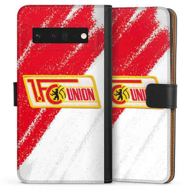 DeinDesign Handyhülle Offizielles Lizenzprodukt 1. FC Union Berlin Logo, Google Pixel 6 Pro Hülle Handy Flip Case Wallet Cover