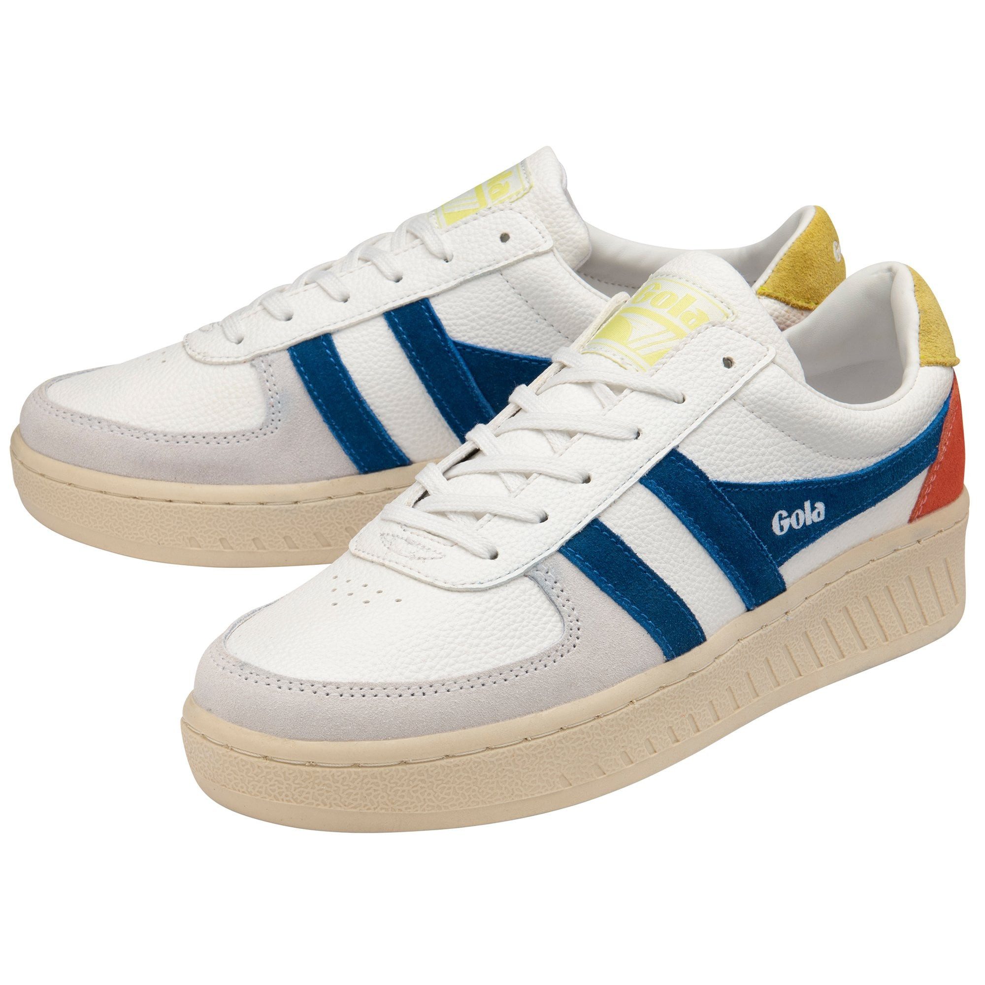 Grandslam Trident weiss/marine/gelb Damen Sneaker
