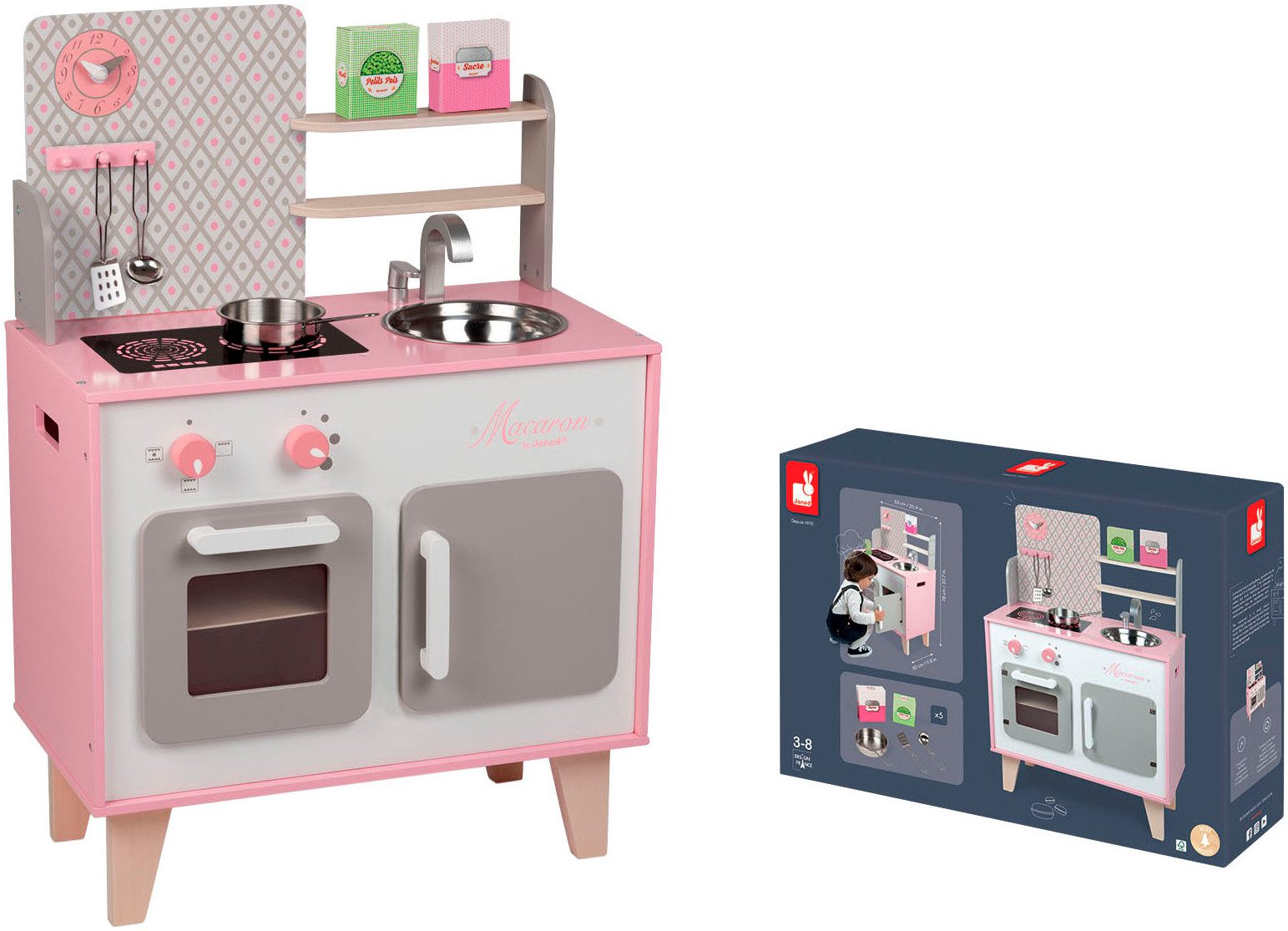 Janod Spielküche Macaron Holz günstig online kaufen