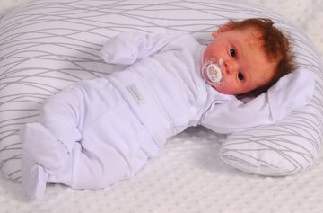 La Bortini Wickelbody Erstausstattung Baby Anzug 3Tlg Body Mütze Hose Weiß 44 50 56 62 68