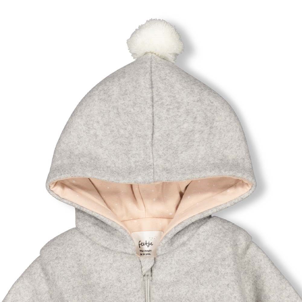 Feetje Overall Feetje Baby Winteroverall Schneeanzug Kapuze gris melange (1-tlg)