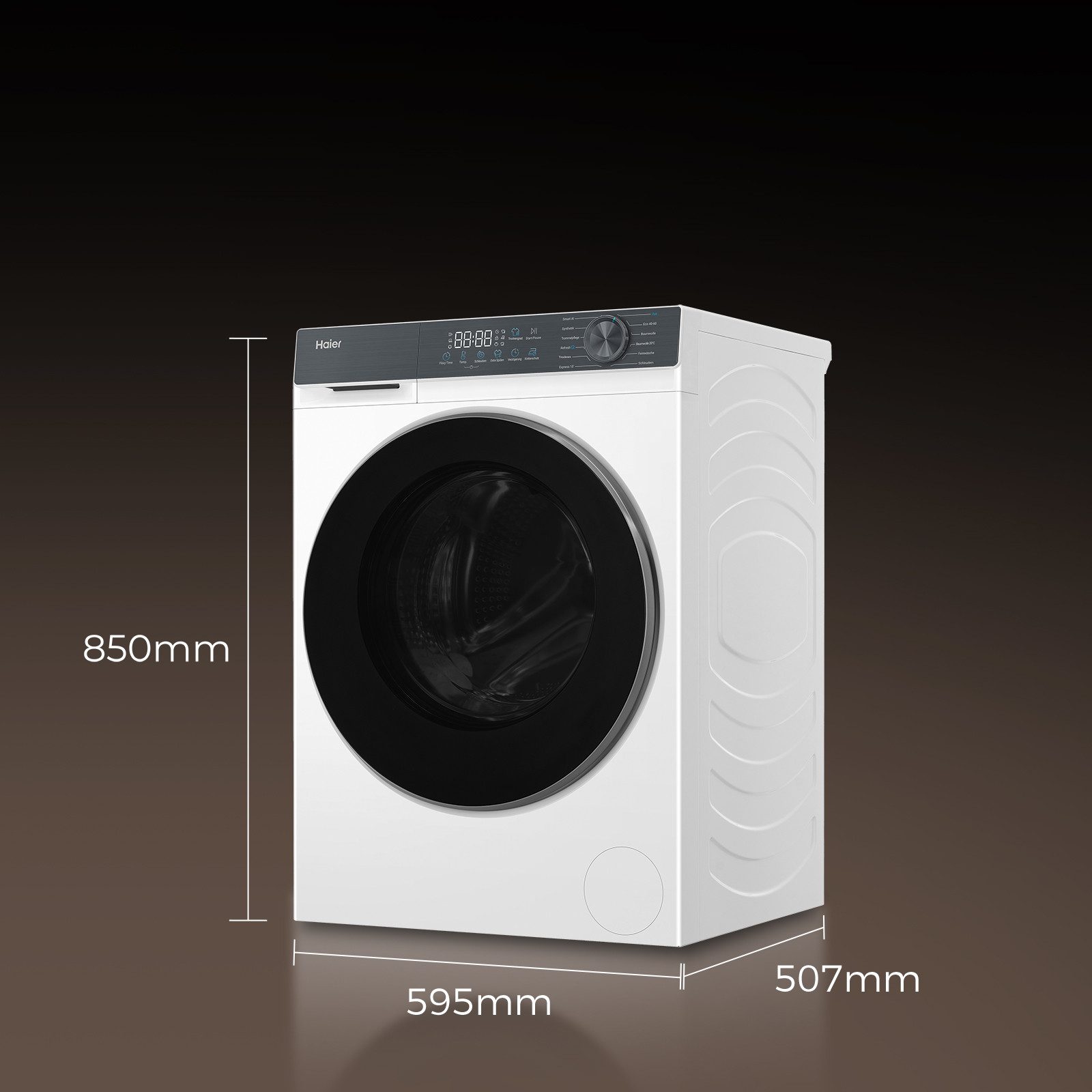 Haier Waschtrockner G3 Serie HWD80-BP14637T, 8 kg, 5 kg, 1400 U/min, Smart AI Automatikprogramm