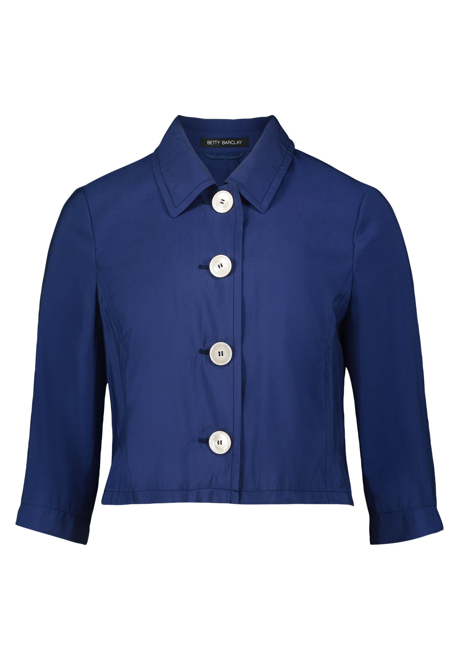 Jackenblazer Blazer Kurz Einreiher 3/4 Arm