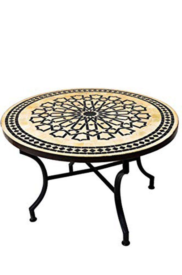 TrendLine Gartentisch Provence - Mosaik Beistelltisch 60cm Für Terrasse