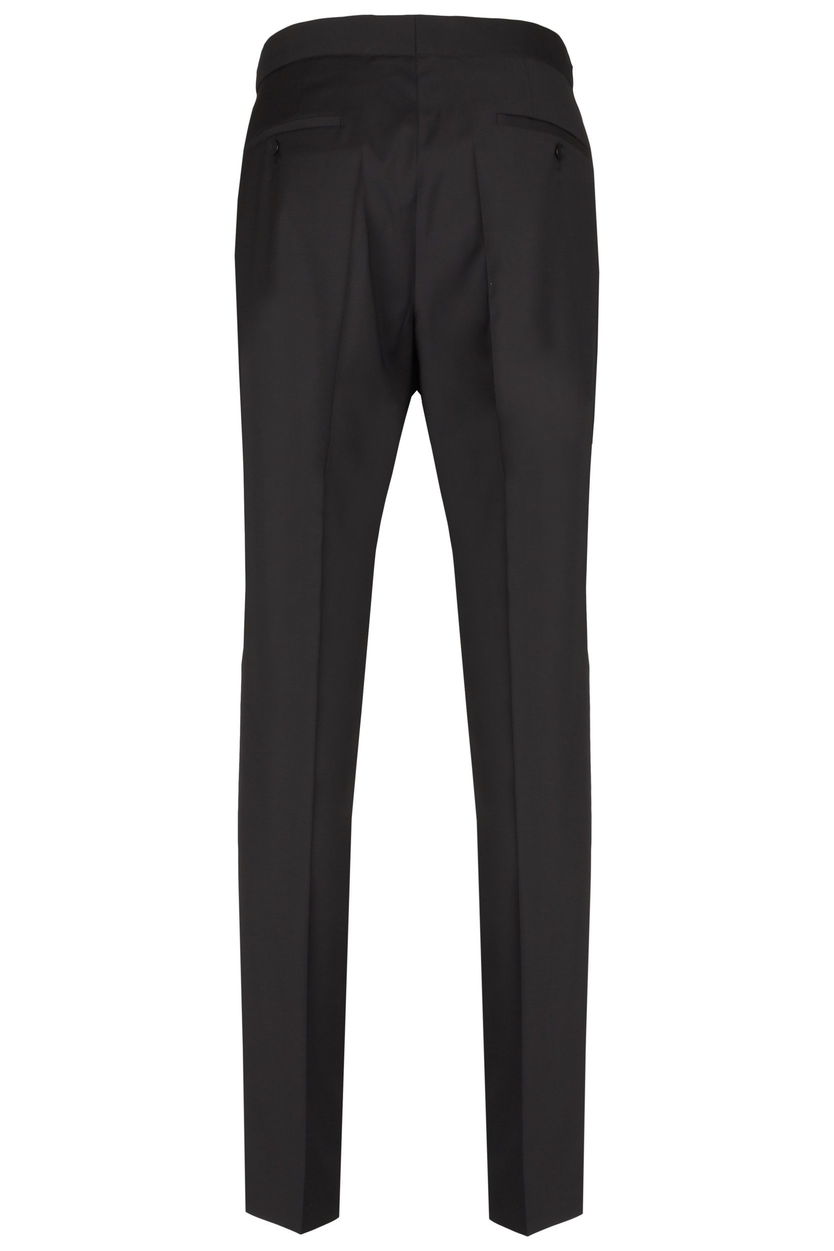 Wilvorst Anzughose Wilvorst CLASSICs Herren Smokinghose Drop8 Schwarz