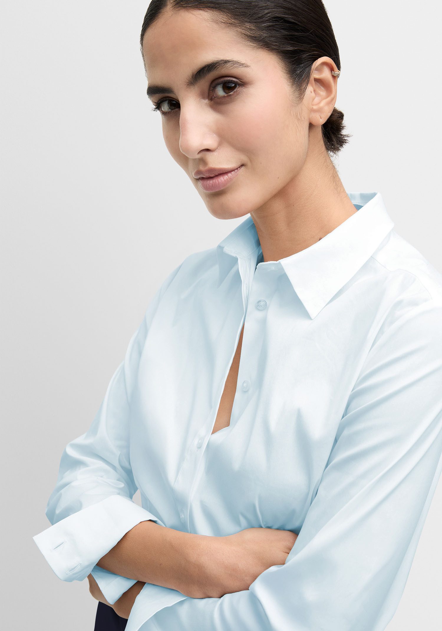 Cinque Hemdbluse CIBRAVO Mit Markenlabelplättchen am Saum günstig online kaufen