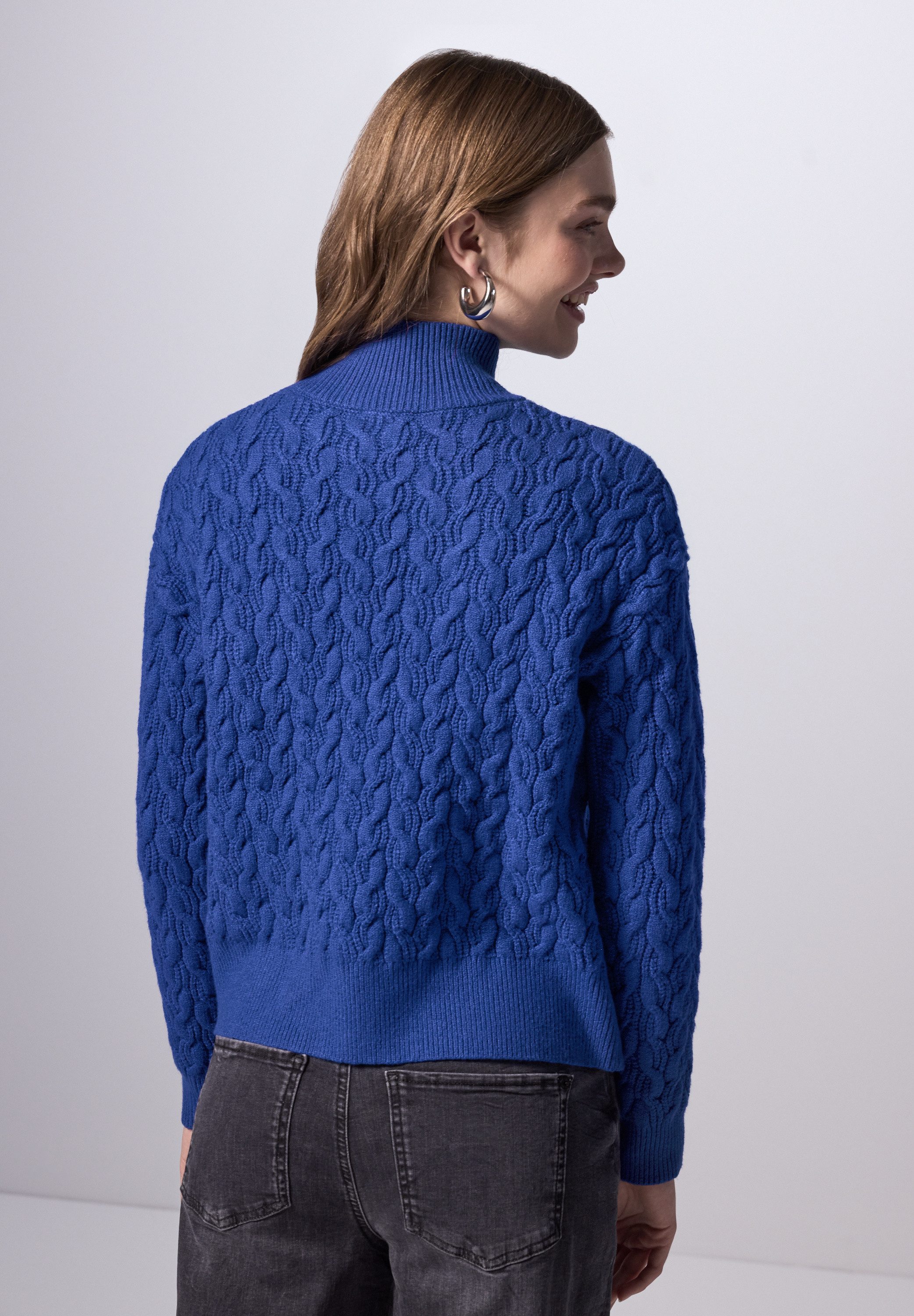 STREET ONE STUDIO Strickpullover aus softem Materialmix