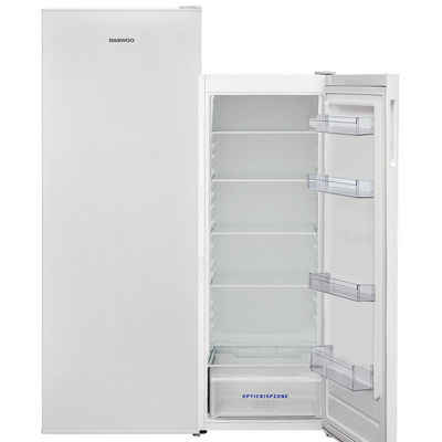 Daewoo Vollraumkühlschrank weiss FLS256EWT0DE, 145,5 cm hoch, 54 cm breit, Türanschlag Rechts, Obst- & Gemüseschubfächer