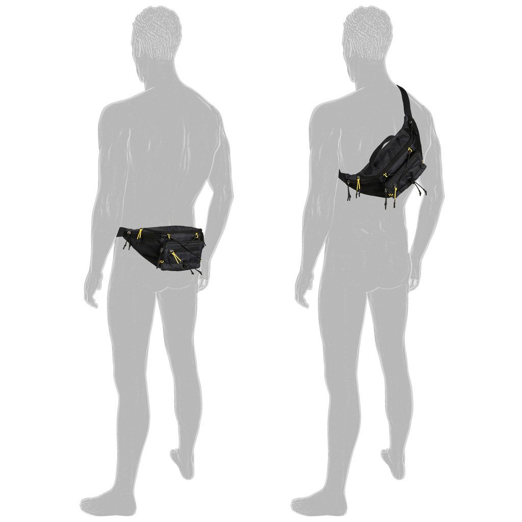 camel active Bauchtasche Shores (Set, 2-tlg., abnehmbare Reißverschlusstasche vorne), Herren Gürteltasche, ultraleicht mit sportiver Schnürung