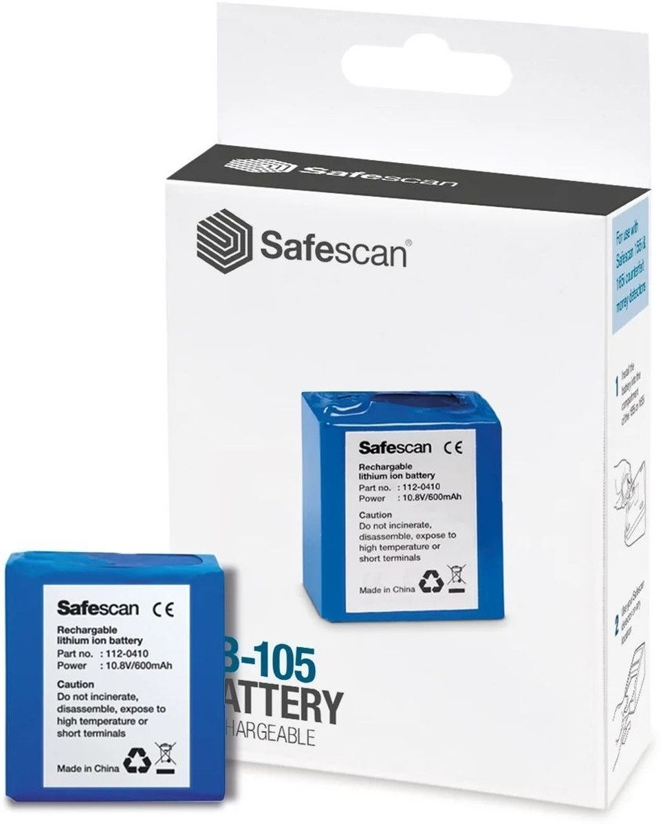 Kettenschloss Ersatzbatterie für Geldscheinprüfer 155i/S, 165i/S.