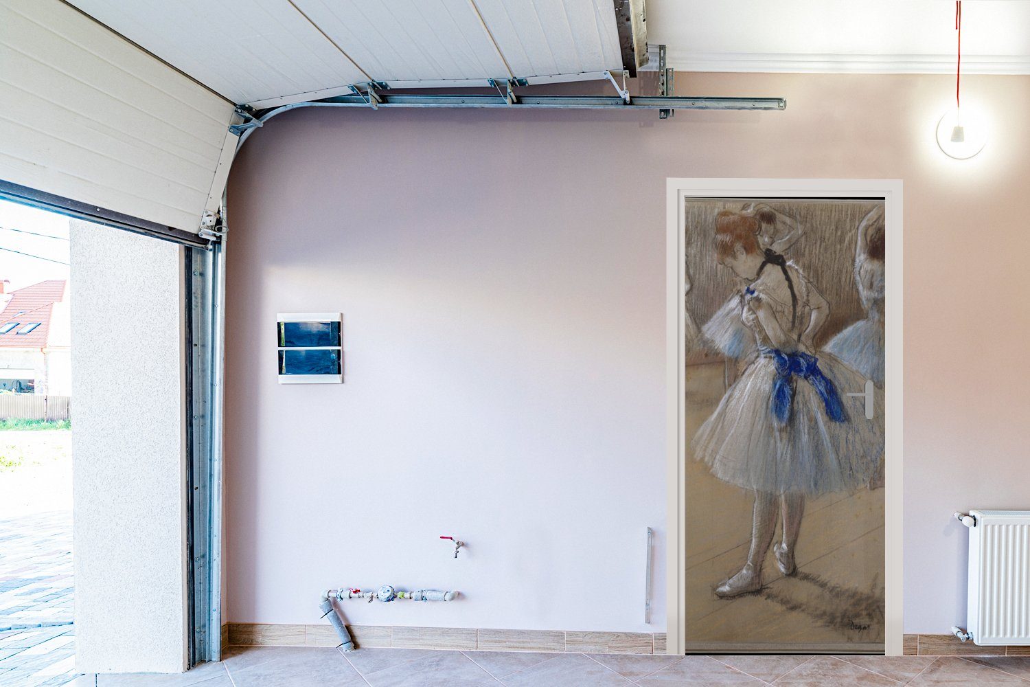 MuchoWow Türtapete Tänzerin Matt, 75x205 Tür, Edgar Türaufkleber, bedruckt, - (1 für Gemälde Degas, St), von Fototapete cm