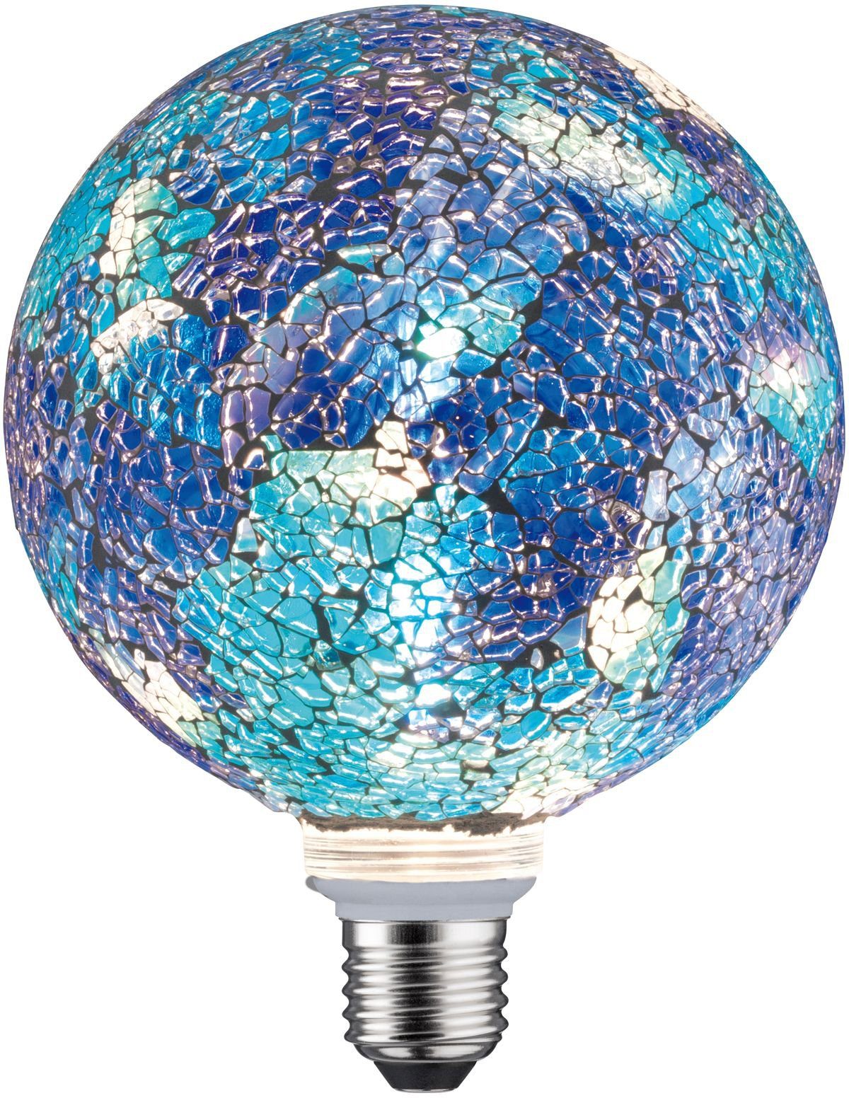 Warmweiß, Mosaic Miracle Paulmann dimmbar 1 2700K St., LED-Leuchtmittel E27, Blau,