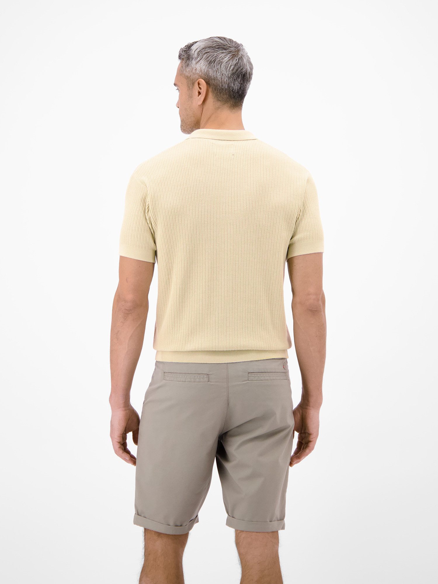 LERROS Poloshirt Polo aus Baumwolle, Strickoptik