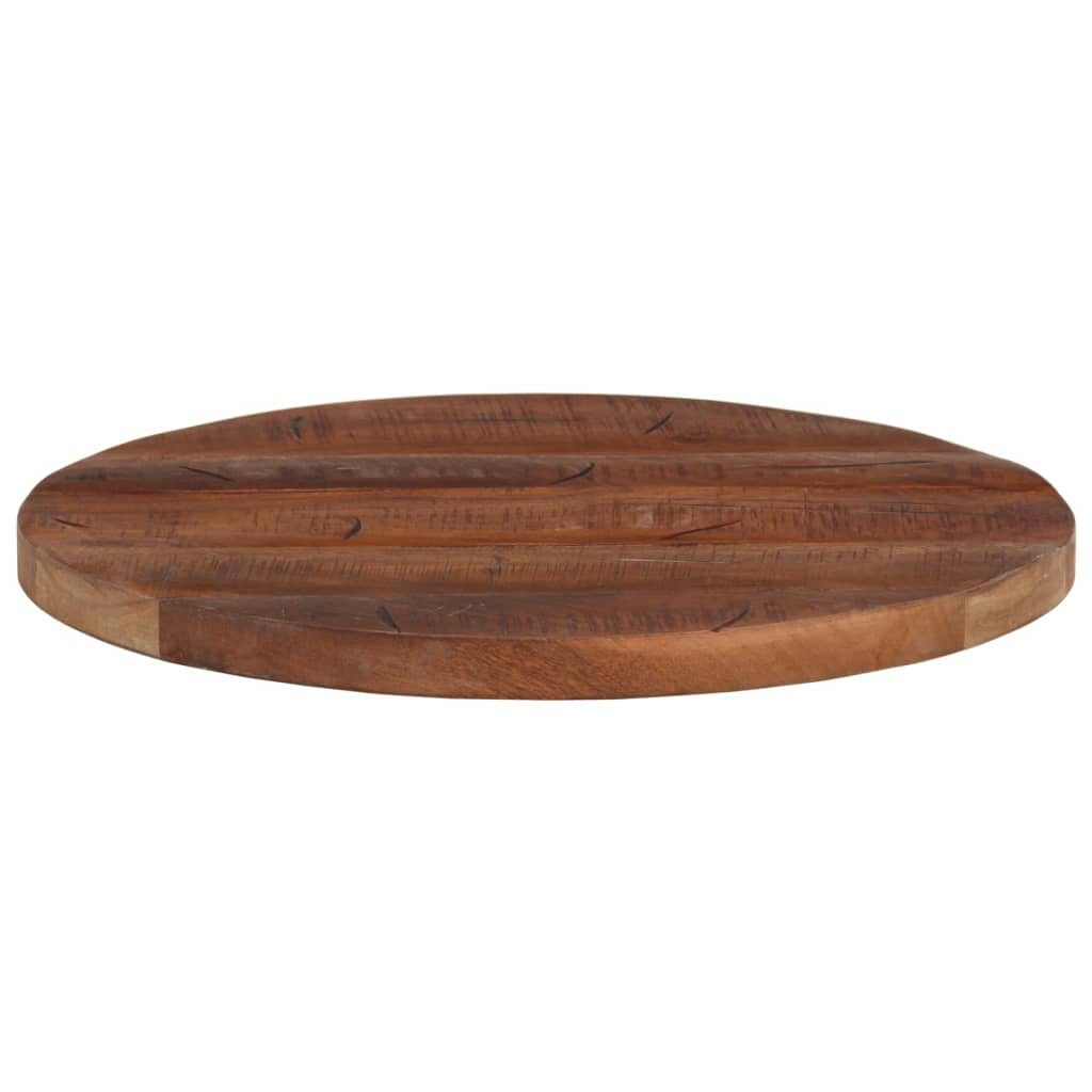vidaXL Tischplatte Tischplatte Ø 50x2,5 cm Rund Altholz Massiv (1 St)
