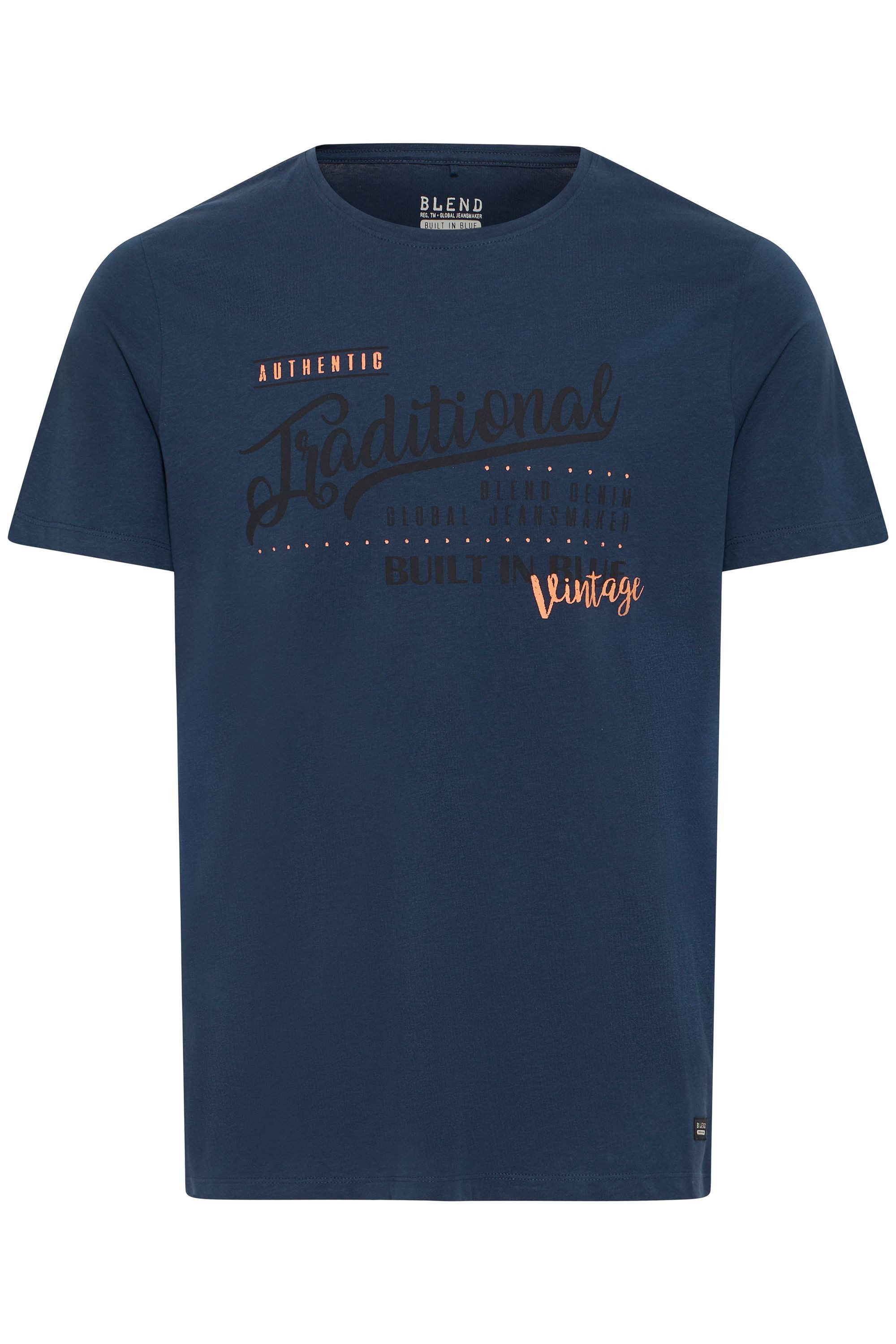 Blend Rundhalsshirt BHDoppler Kurzarmshirt mit Front-Print günstig online kaufen