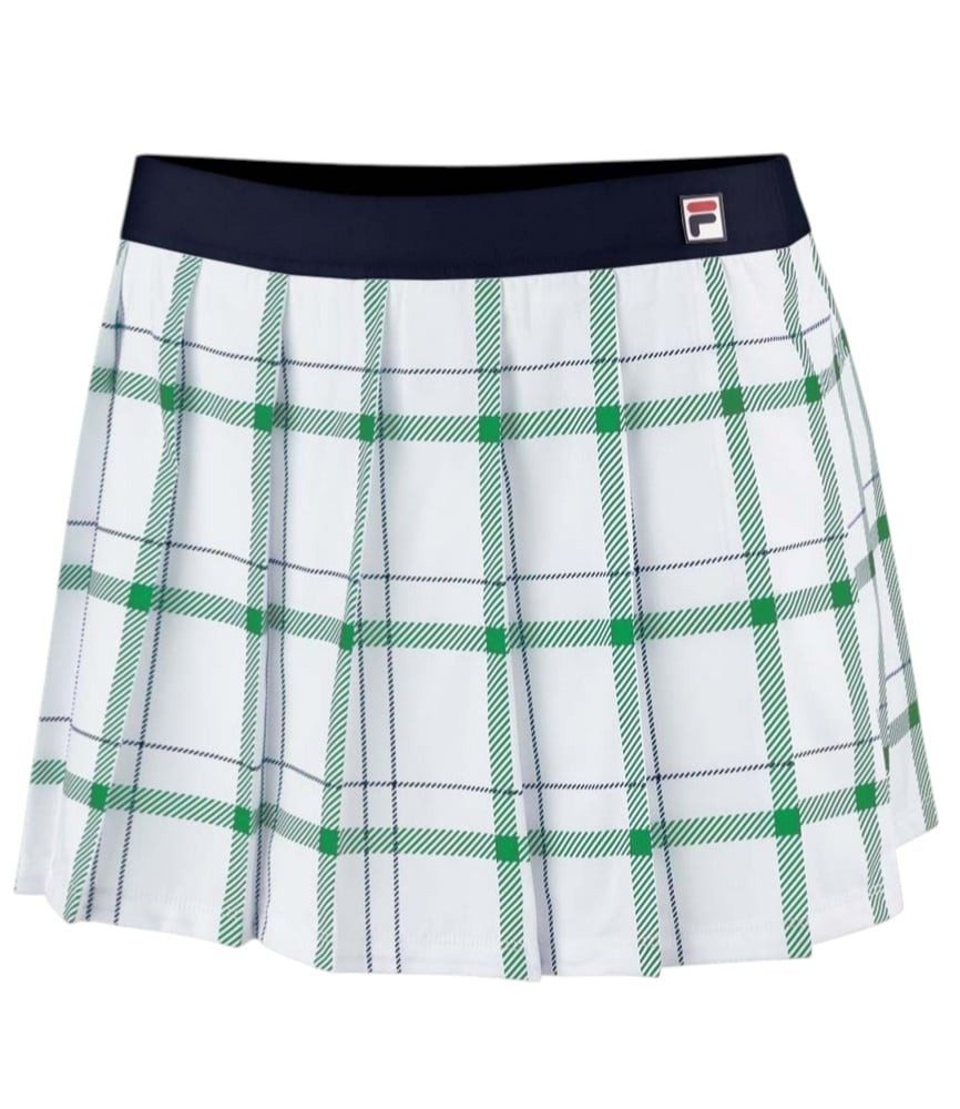 Fila Tennisrock Liv (100% Polyester) weiss/grün Damen