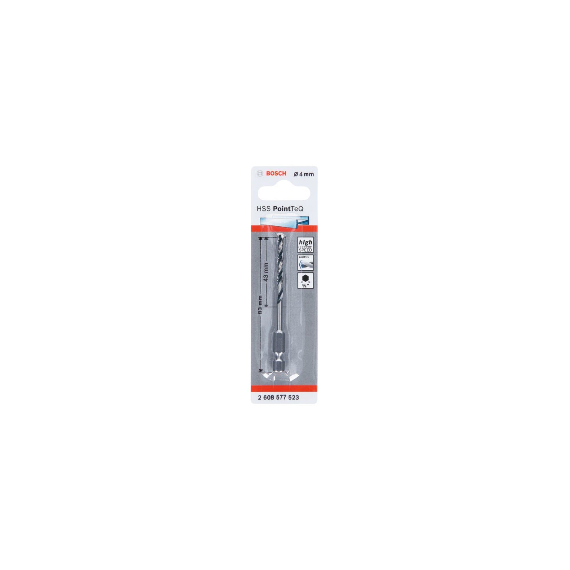 Bosch Professional Metallbohrer Bosch Sechskantbohrer HSS PointTeQ 4,0 mm