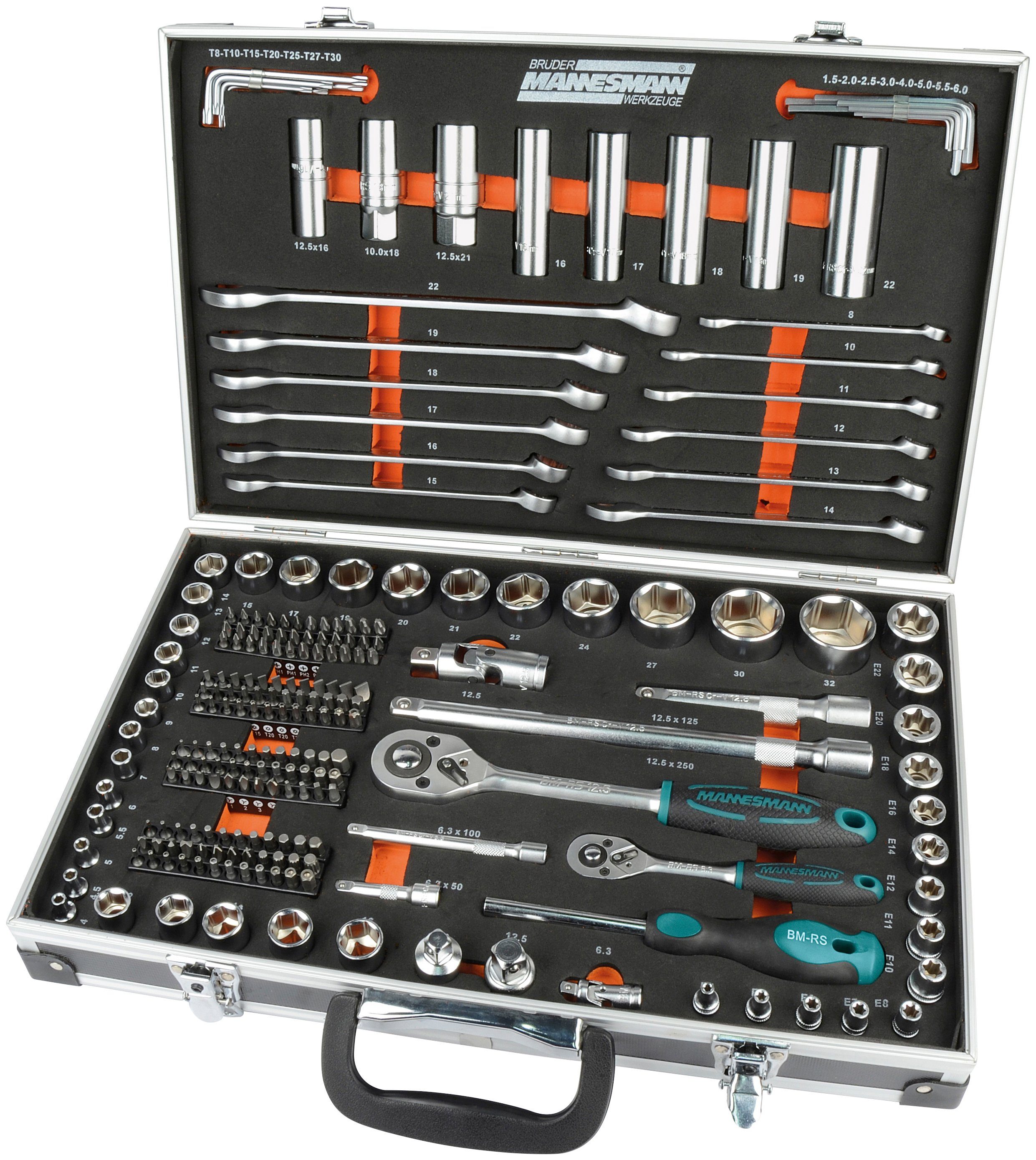 Brüder Mannesmann Werkzeuge Werkzeugset, 232-teilig | Werkzeug-Sets