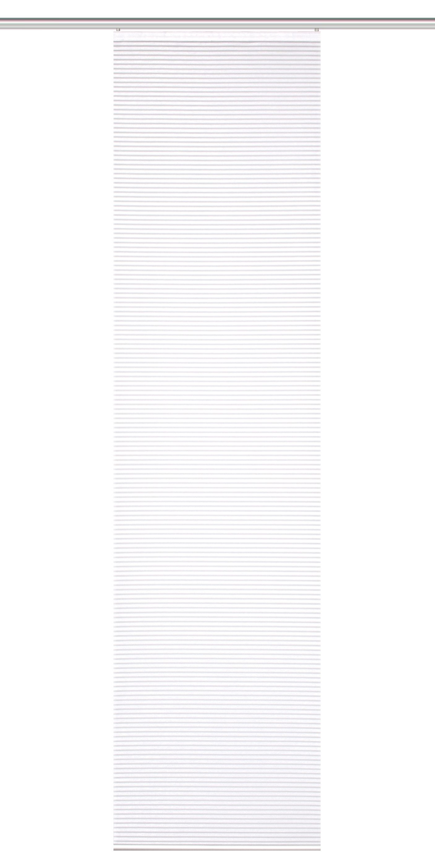 HOME in green Schiebegardine ROMOLUS (1 St), Paneelwagen, halbtransparent, Bambus, Querstreifen, recycelt