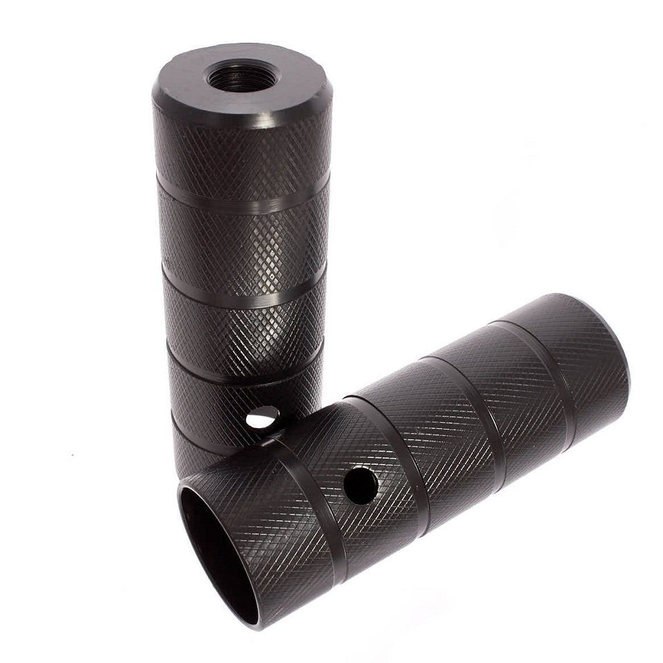 KHEbikes Fahrrad-Laufrad KHEbikes BLACK STEEL Pegs 14mm PAAR