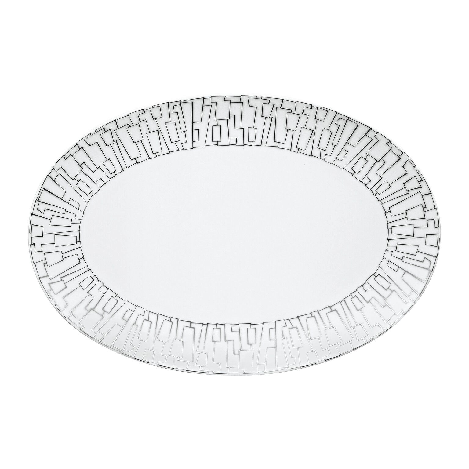 Rosenthal Servierplatte Rosenthal TAC Gropius Platte, Porzellan, Porzellan