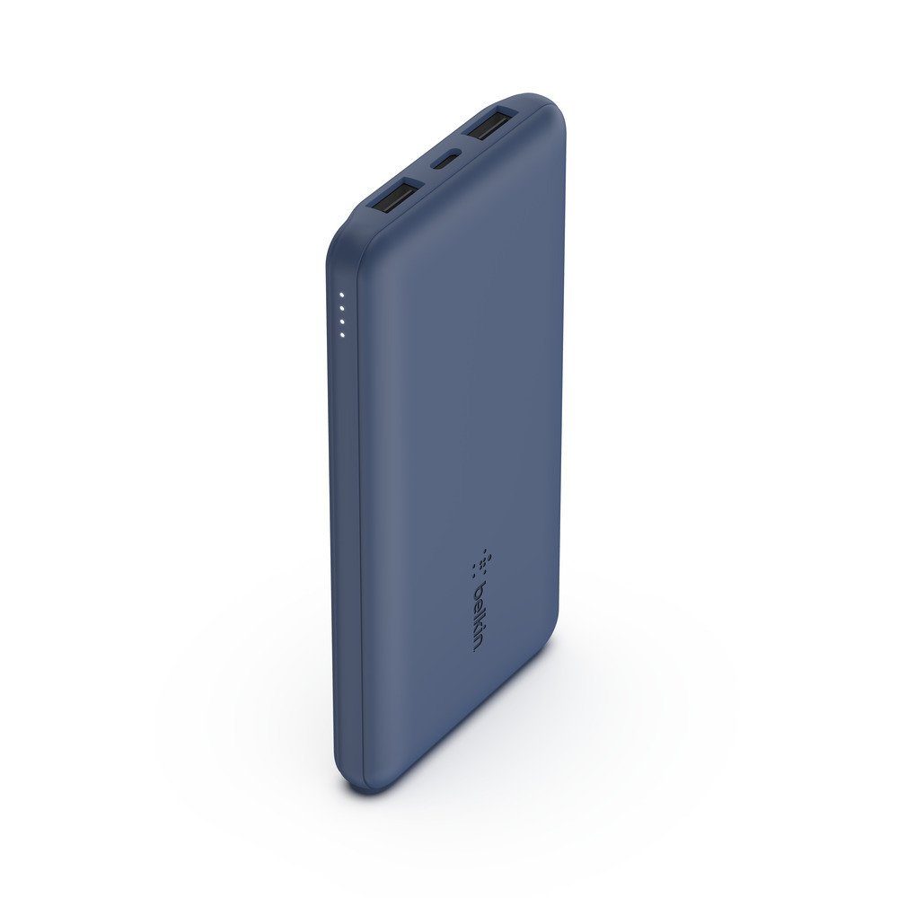 Belkin BoostCharge 10.000mAh Powerbank 15 Watt zum Laden von 3 Geräten Powerbank 10000 mAh, 1x USB-C, 2x USB-A, Power für bis zu 40 Stunden
