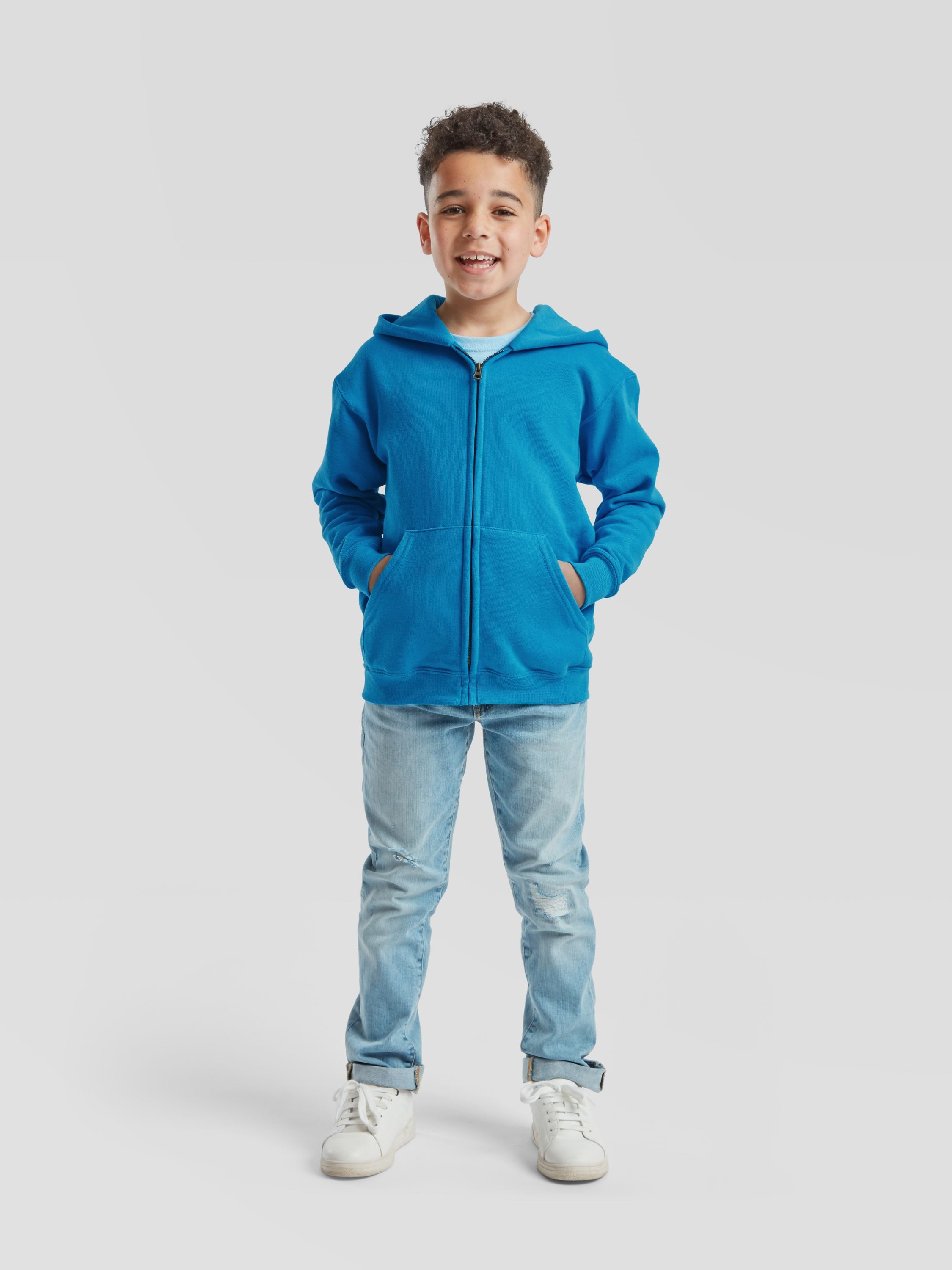 Fruit of the Loom Sweatjacke Classic Hooded Sweat Jacket Kids – Bild 2 von 5