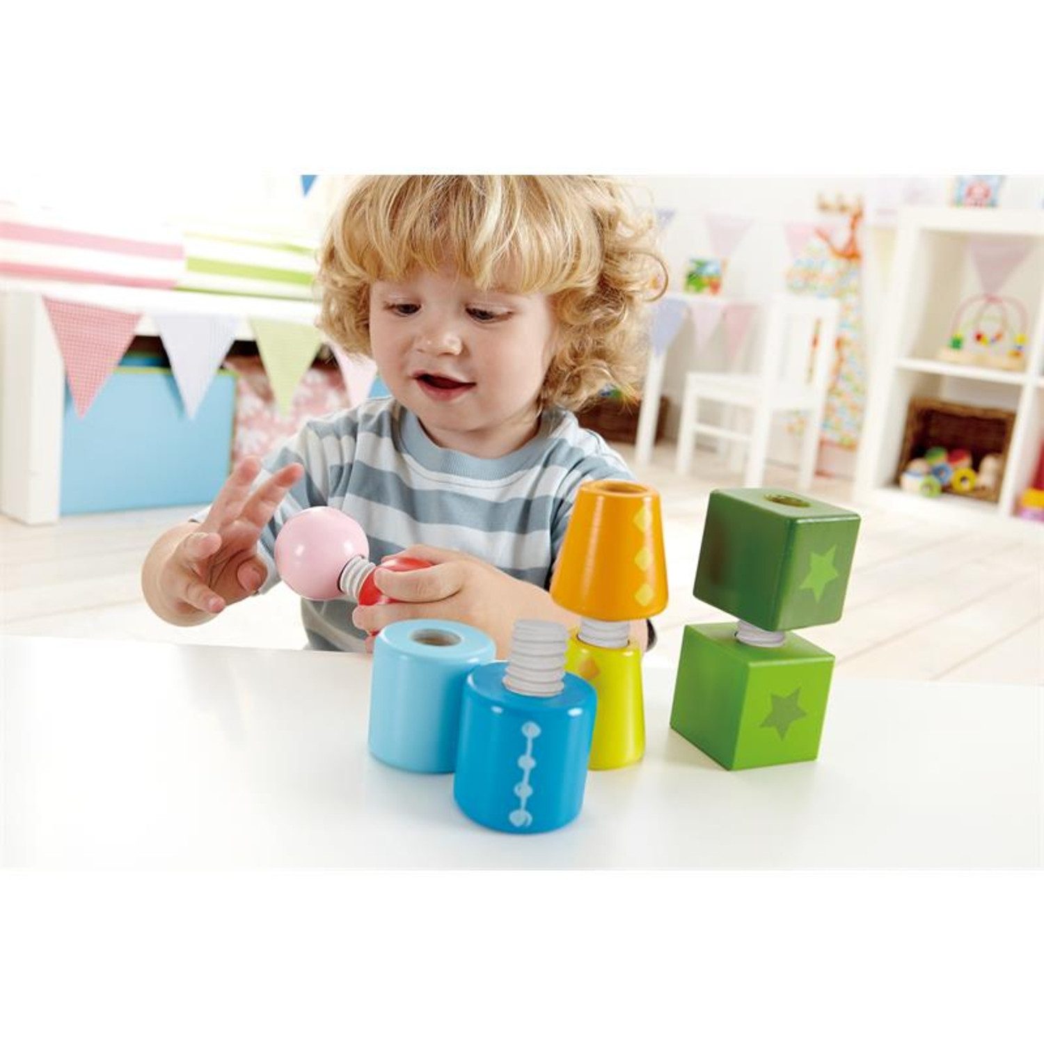 Hape Lernspielzeug E0416 Schraubklötze günstig online kaufen