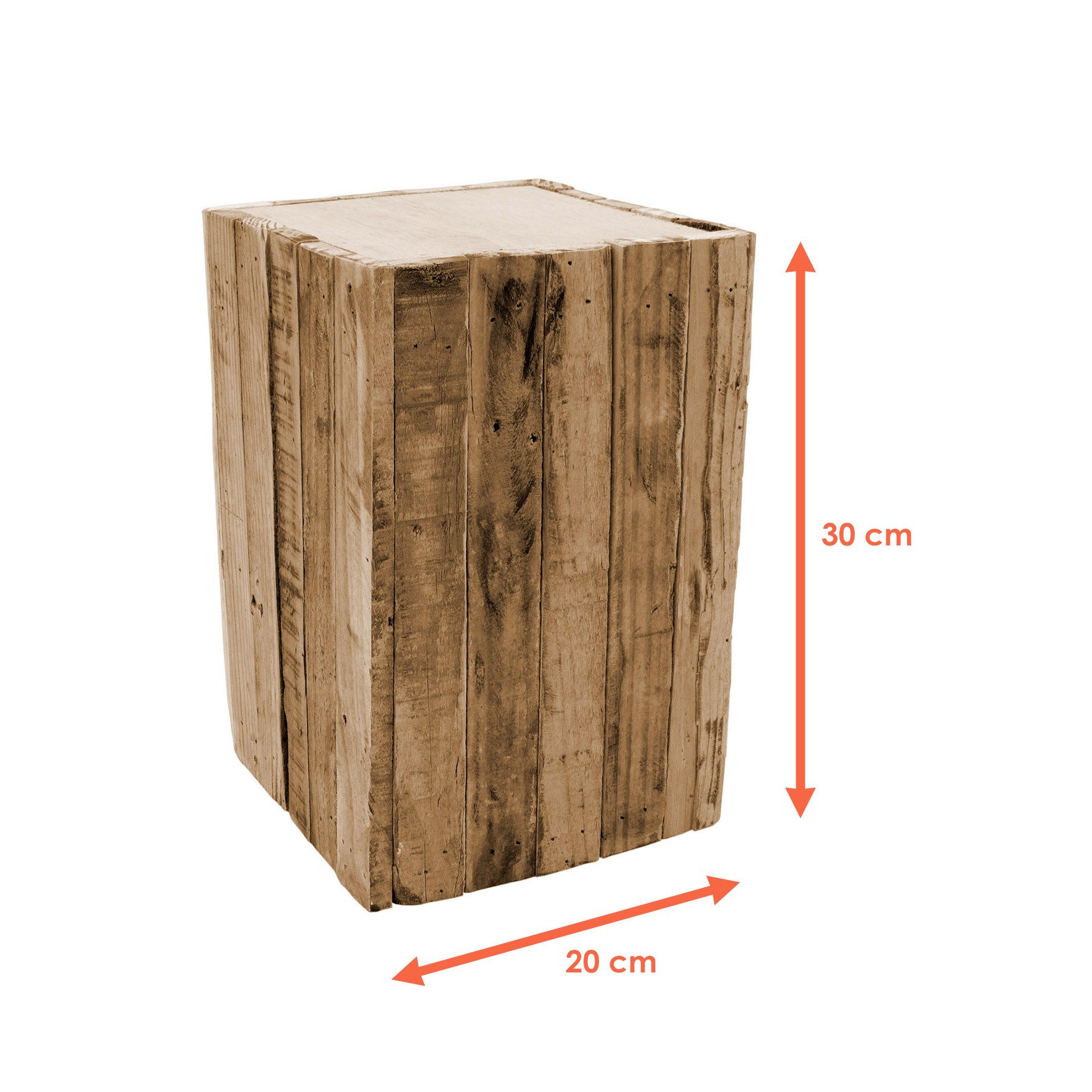 Spetebo Blumentisch Holz Sockel LEON - S - ca. 30x20 cm (Packung, 1-St., St günstig online kaufen