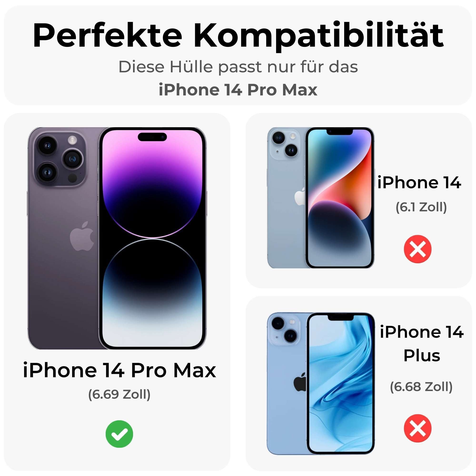 betterfon Handyhülle für Apple iPhone Schutzhülle Case, Magnetisches Laden, mattes Design, kratzfest & stoßfest verarbeitet
